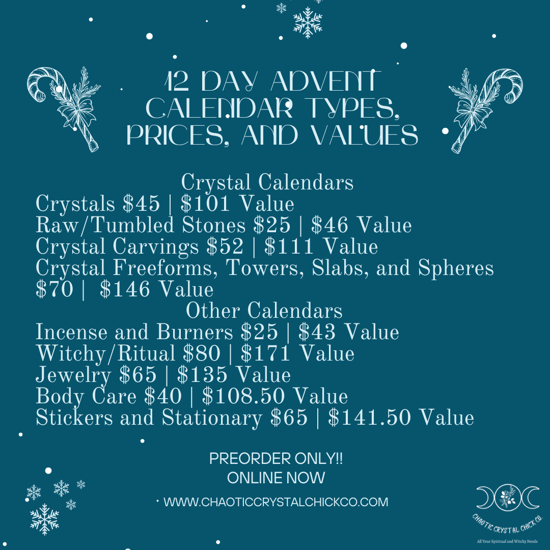 12 Day Jewelry Advent Calendar Preorder