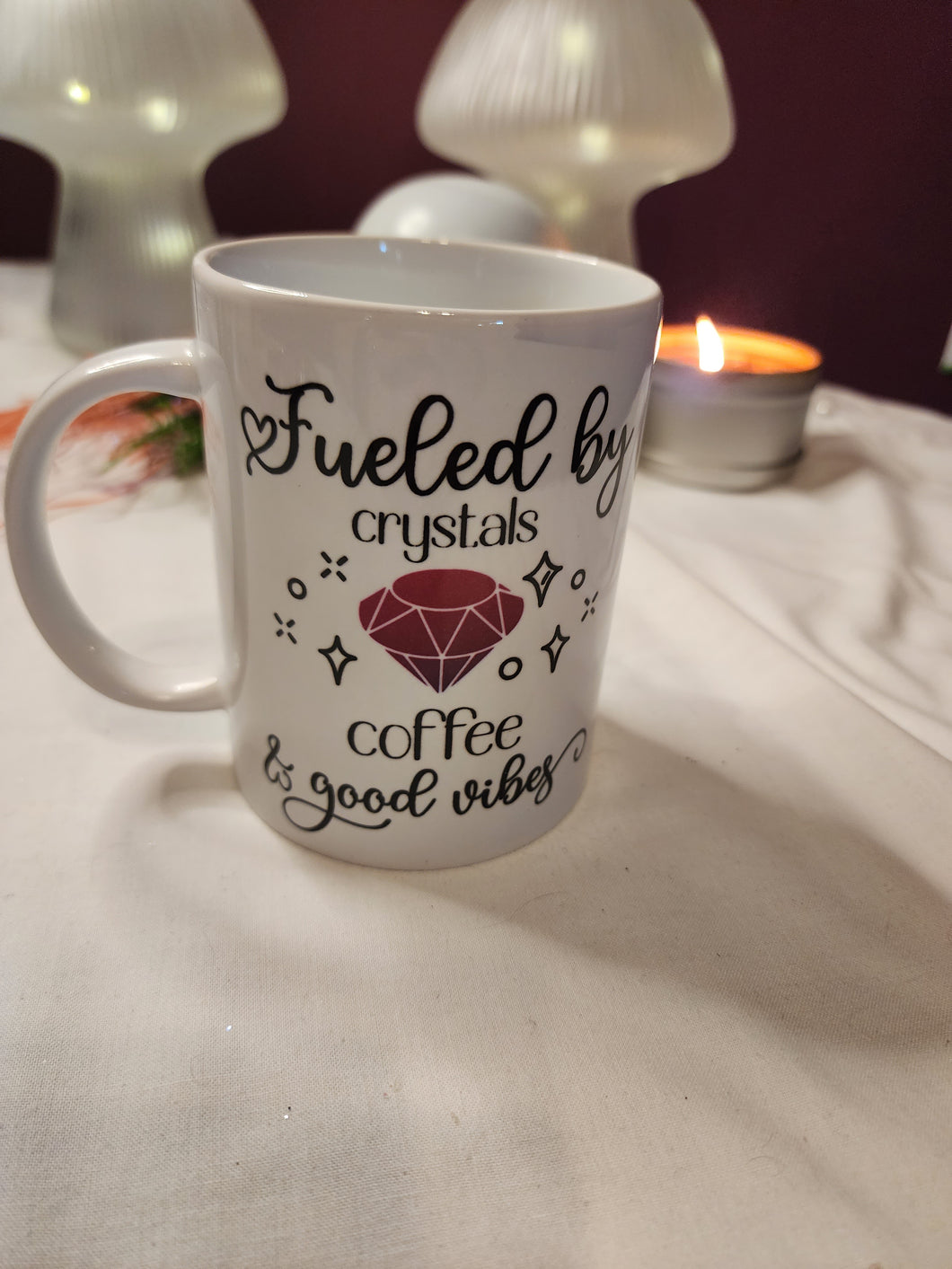 Fueled By Crystals, Coffee, and Good Vibes Mug
