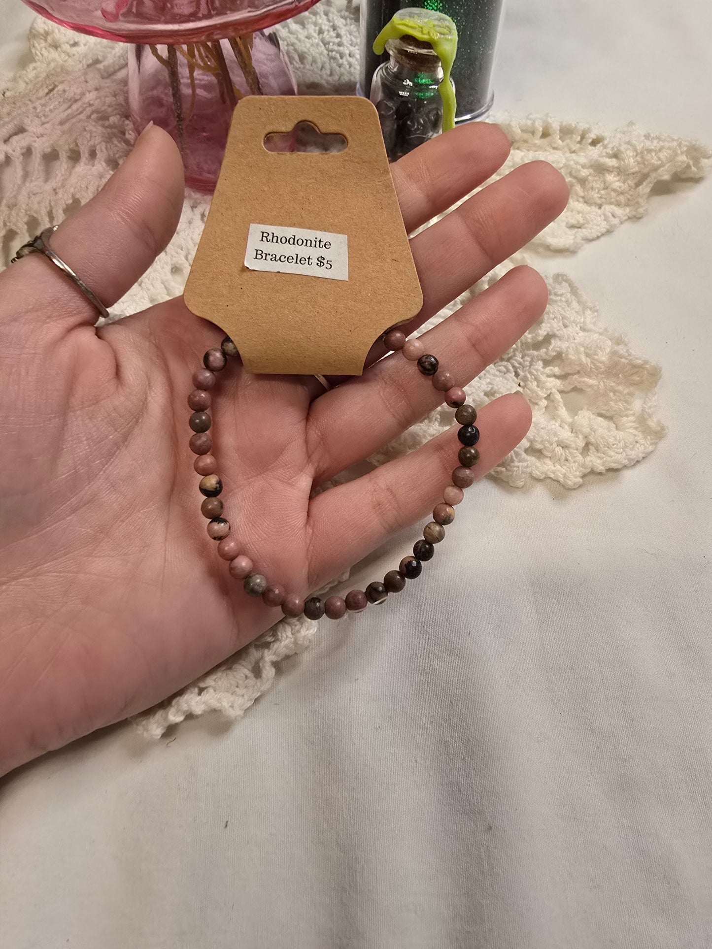 6mm Rhodonite Bracelet