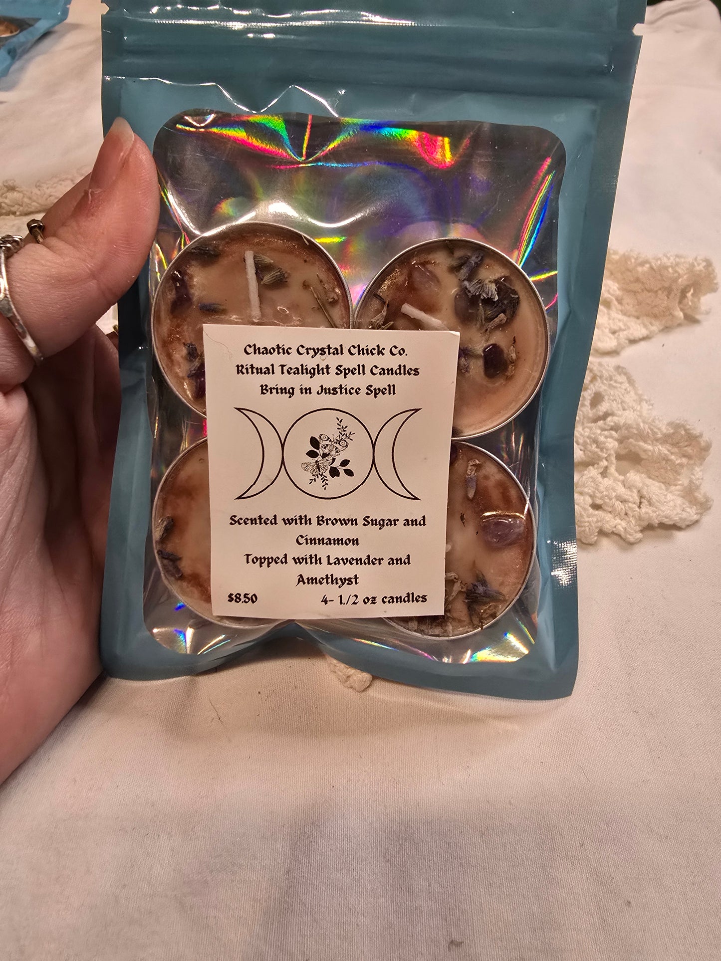 Ritual Tealight Bring in Justice Spell