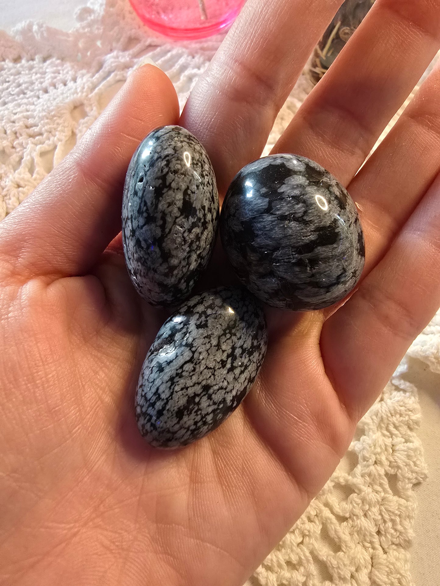 Snowflake Obsidian Tumbles