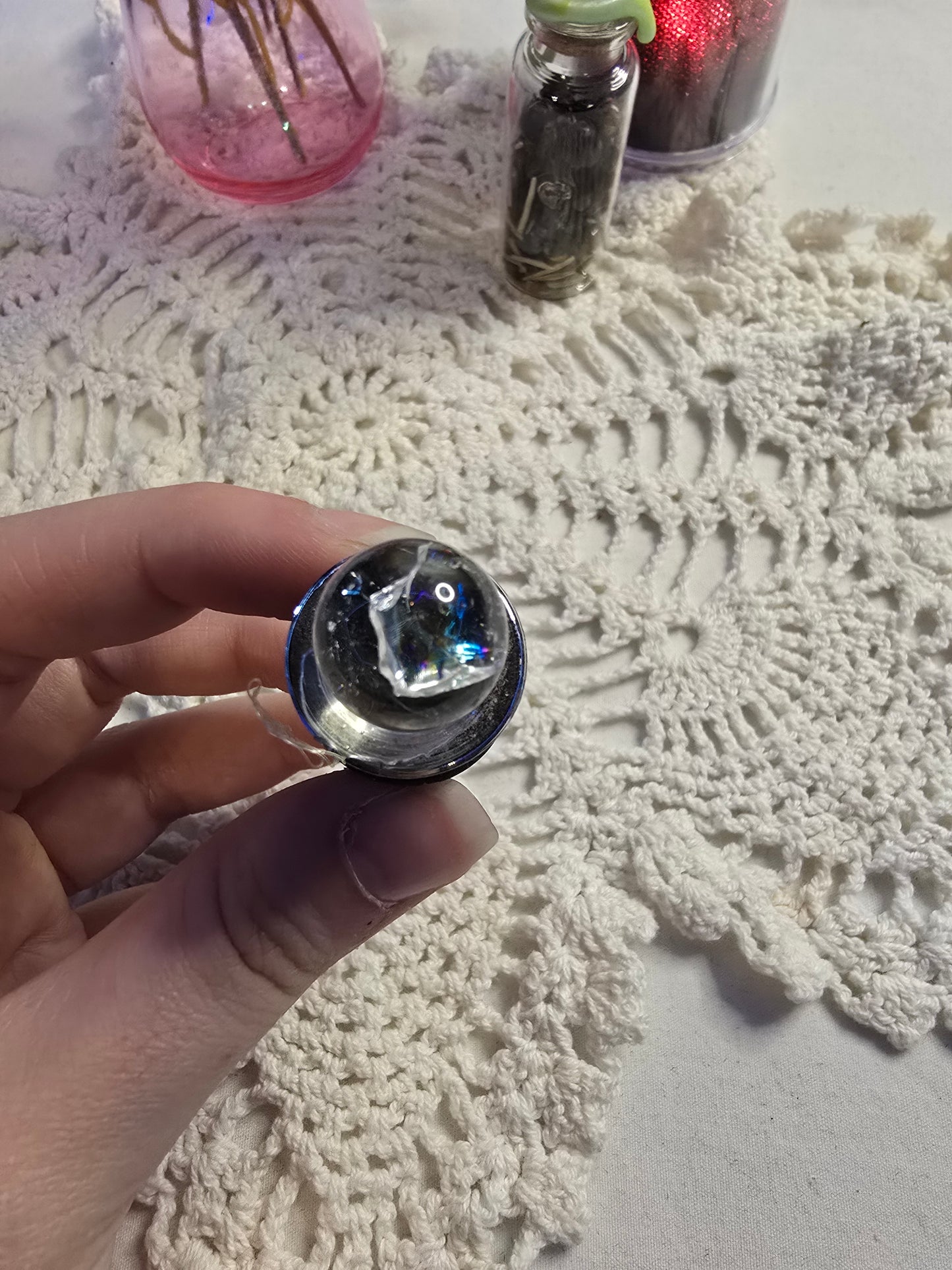 Clear Quartz Wine Stopper