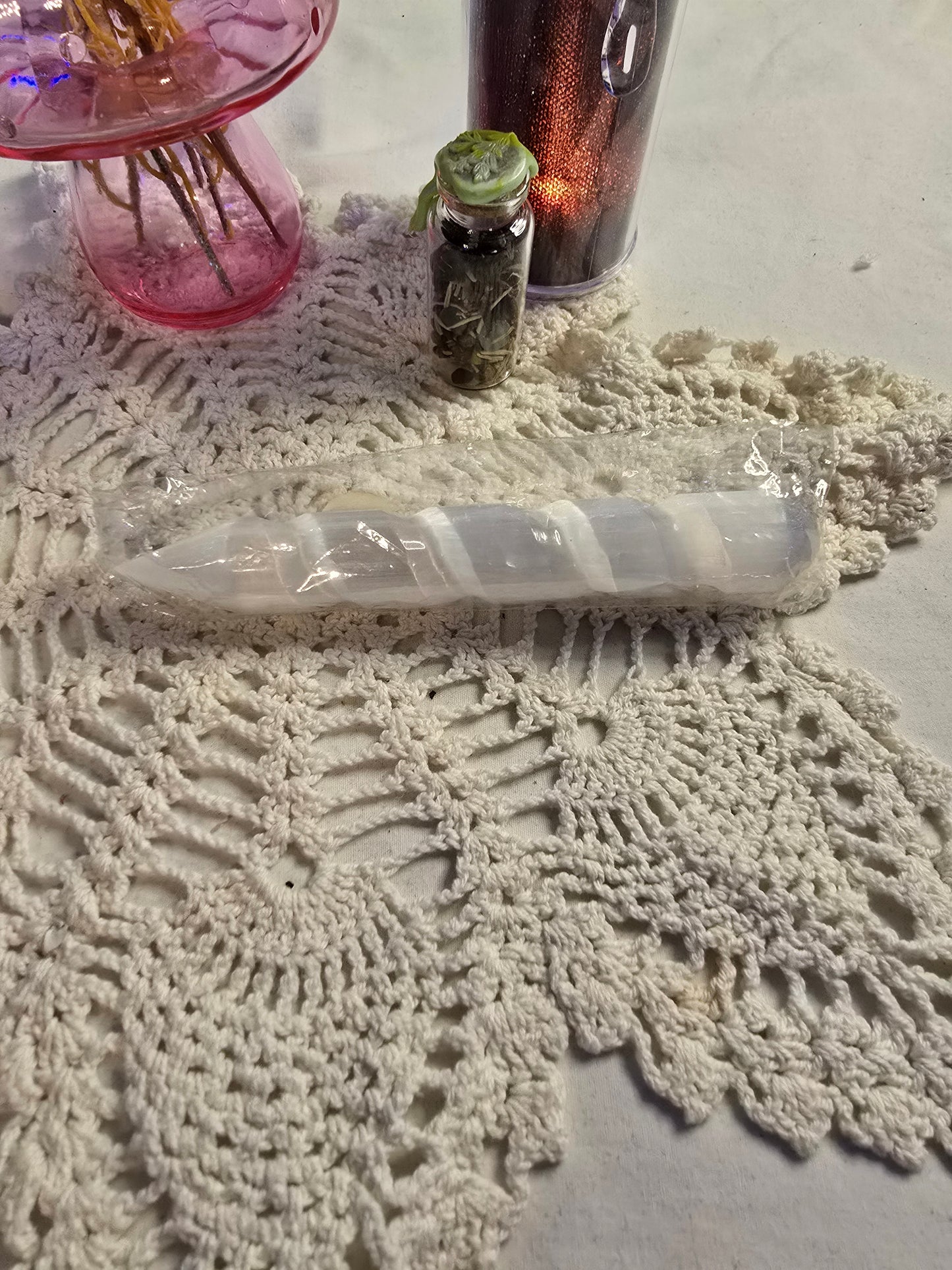 Selenite Wand