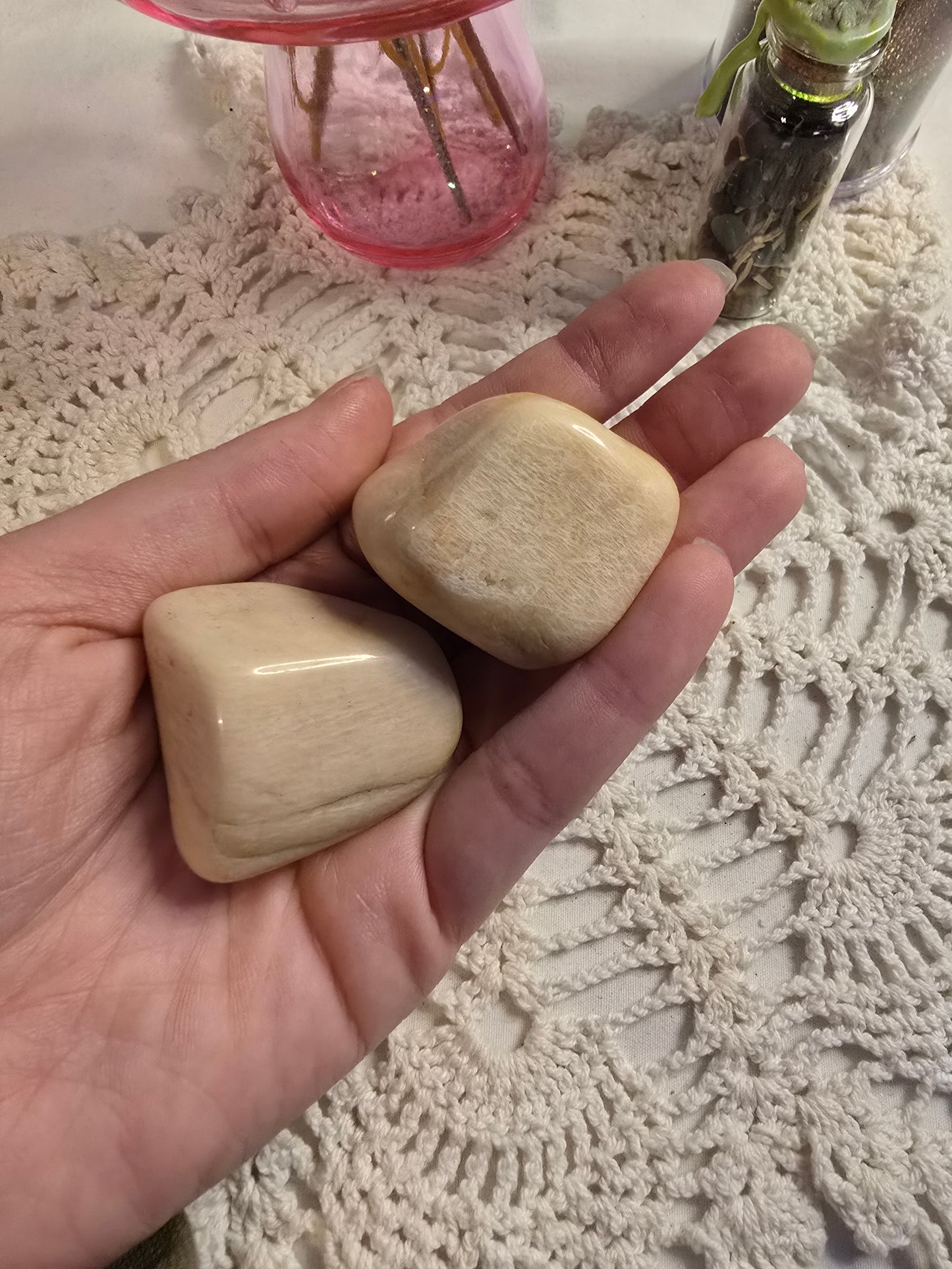 Peach Moonstone Tumbles