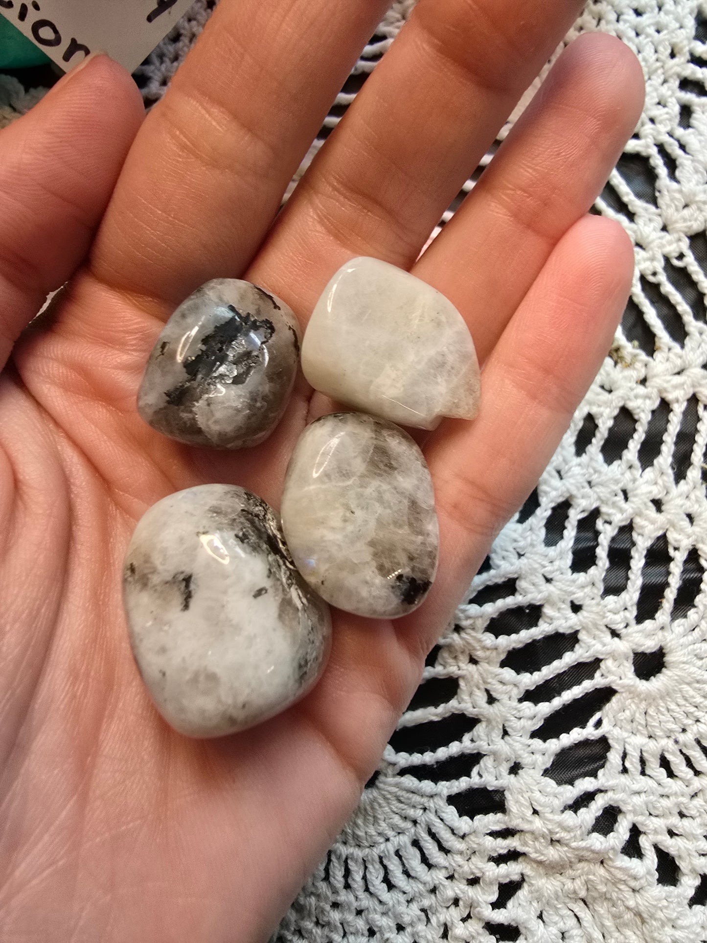 Rainbow Moonstone Tumbles