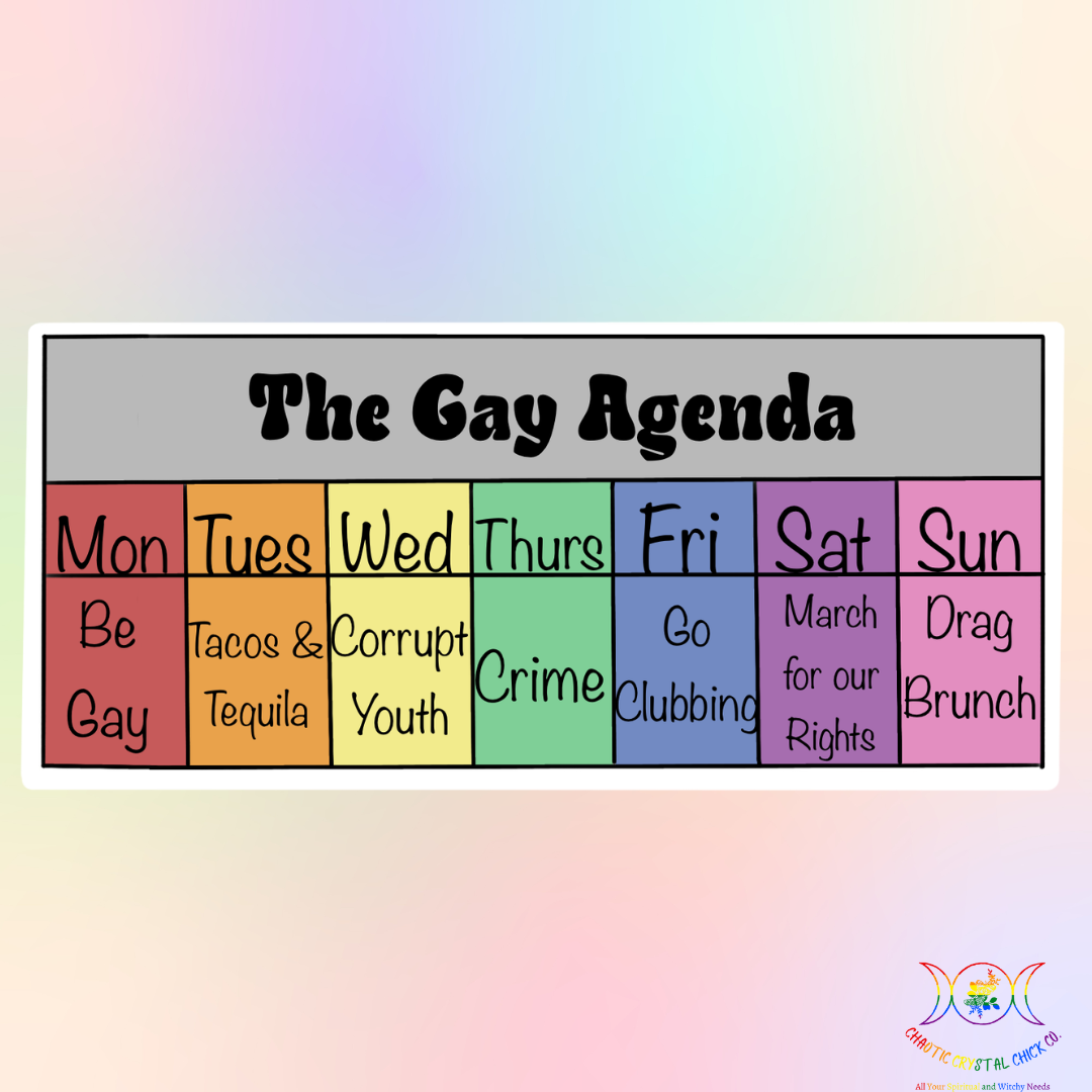 The Gay Agenda Sticker
