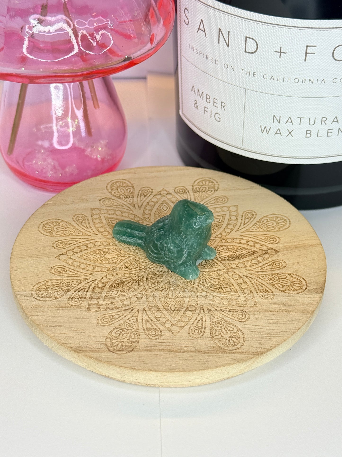 Green Aventurine Sparrow