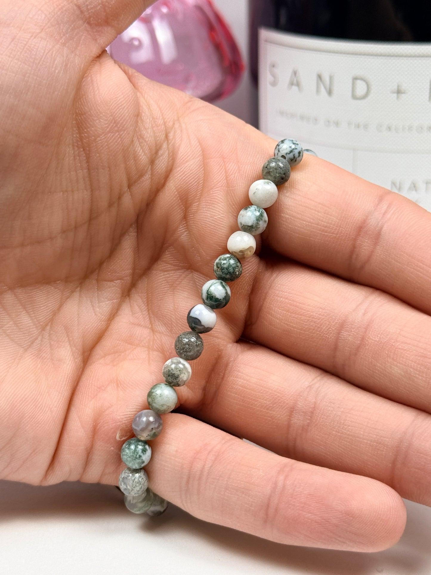 6mm Tree Agate Bracelets