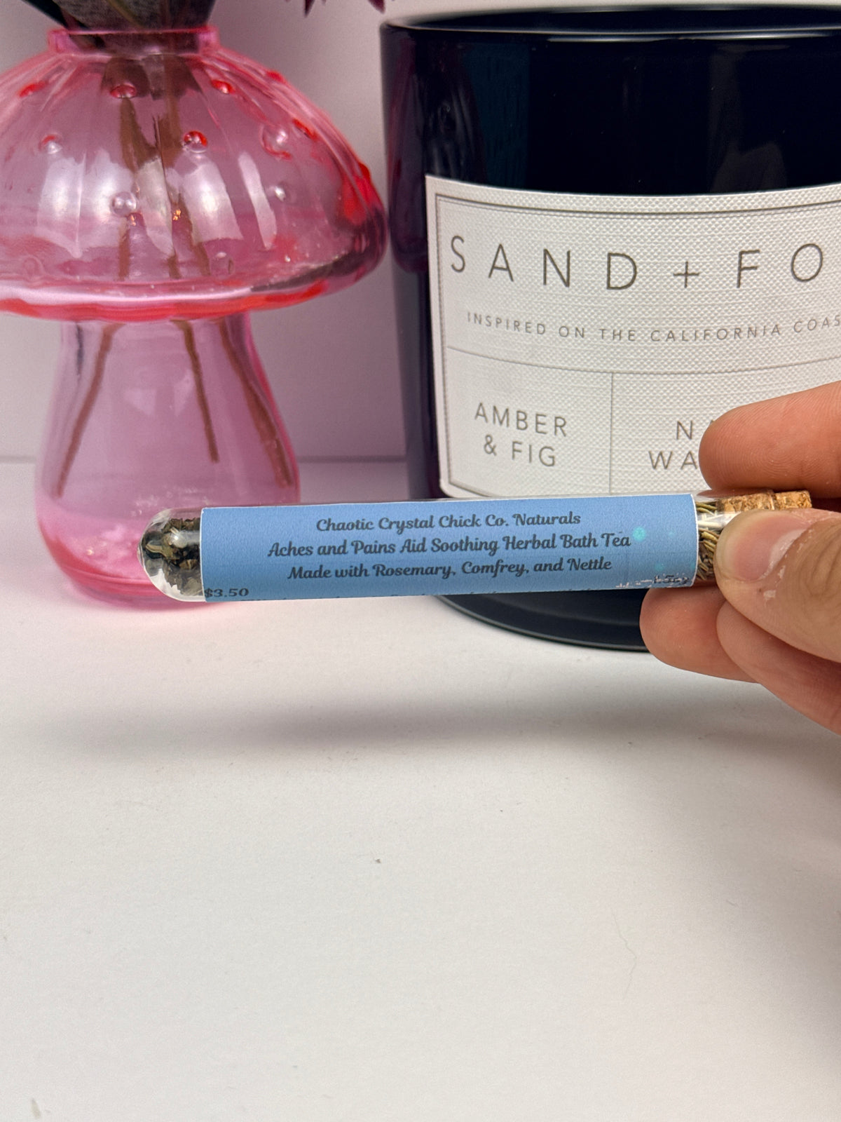 Aches and Pains Aid Soothing Herbal Bath Tea Vial
