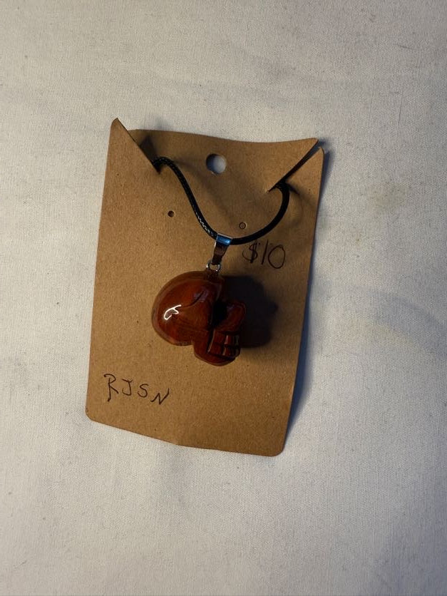 Red Jasper Skull Pendant