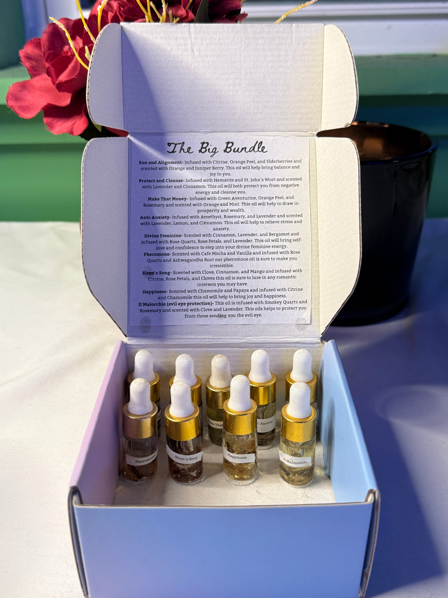 The Big Bundle Crystal Infused Body Oil Sampler Pack