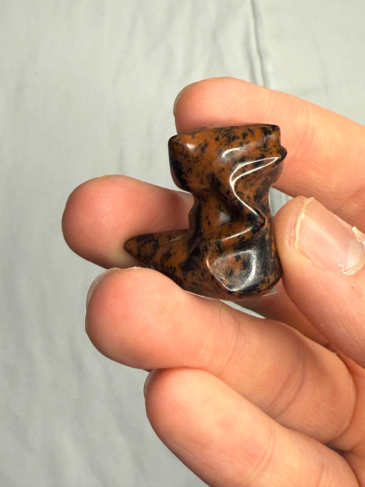 Mahogany Obsidian Mew-Inspired Shape