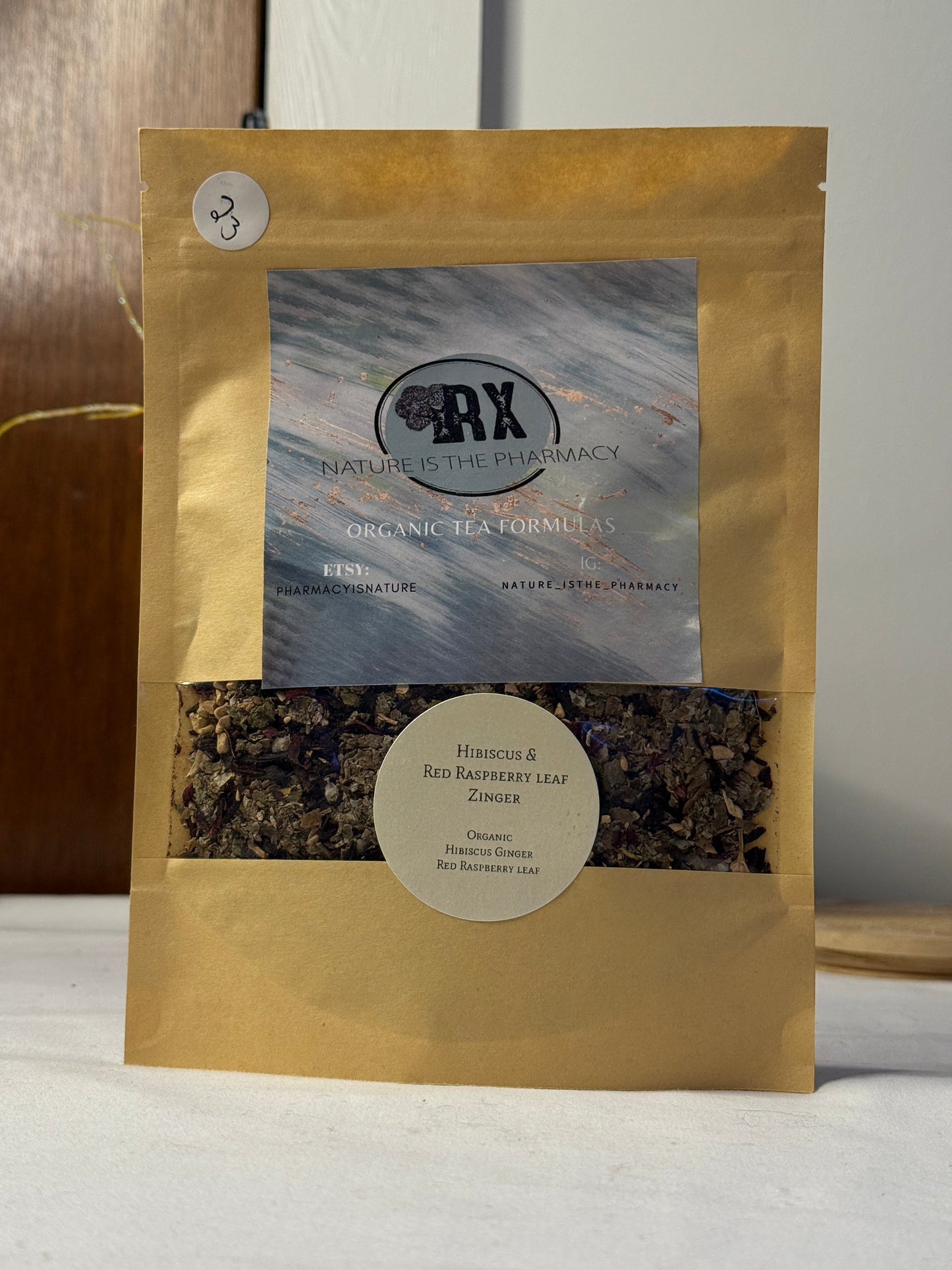 Hibiscus & Red Raspberry Leaf Zinger Organic Loose Leaf Tea 60g