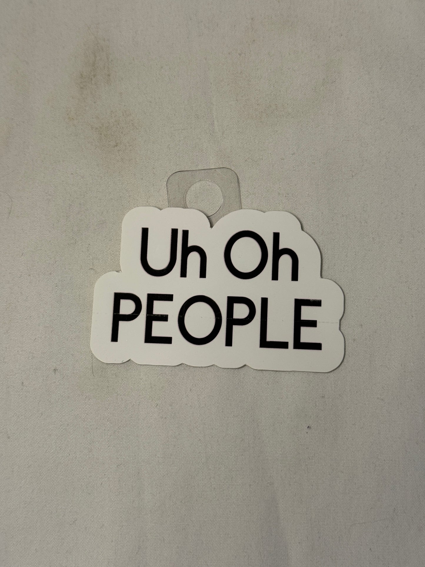 Uh Oh People Sticker