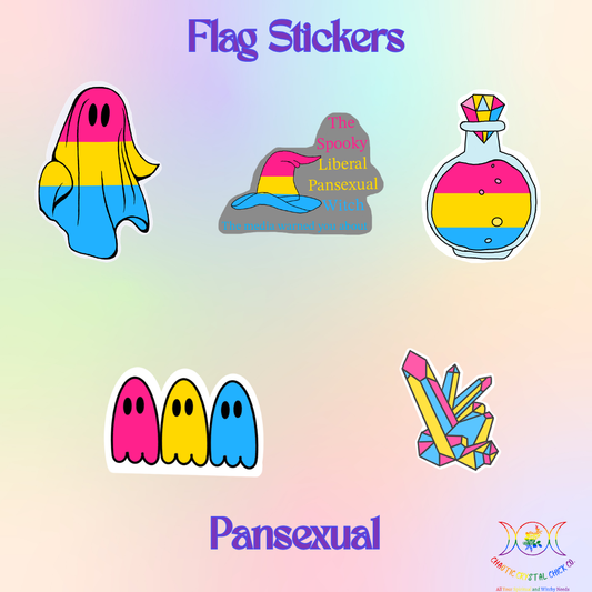 Pansexual Pride Flag Stickers