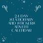 24 Day Stickers and Stationary Advent Calendar Preorder