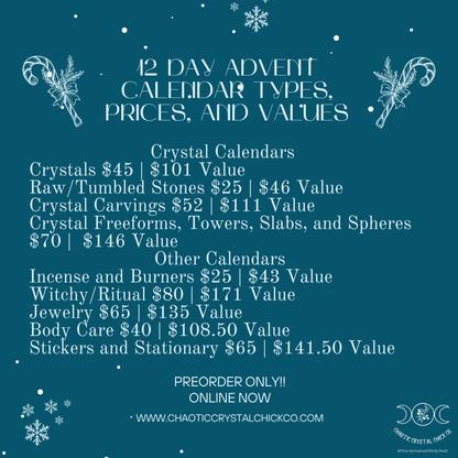 12 Day Jewelry Advent Calendar Preorder