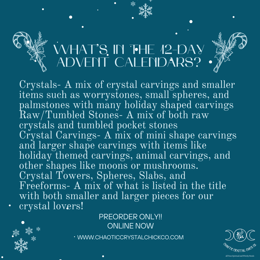 12 Day Crystal Advent Calendars Preorder