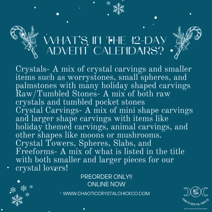 12 Day Crystal Advent Calendars Preorder