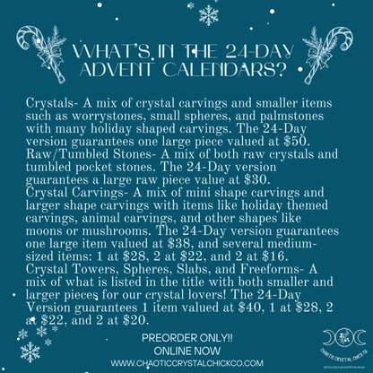 24 Day Crystal Advent Calendars Preorder