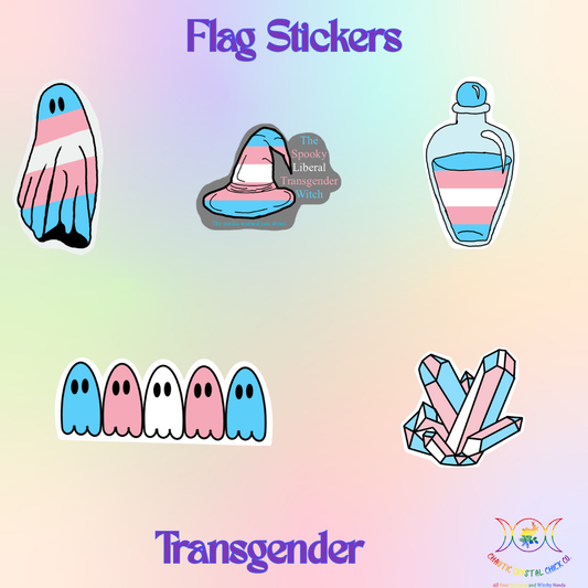 Transgender Pride Flag Stickers