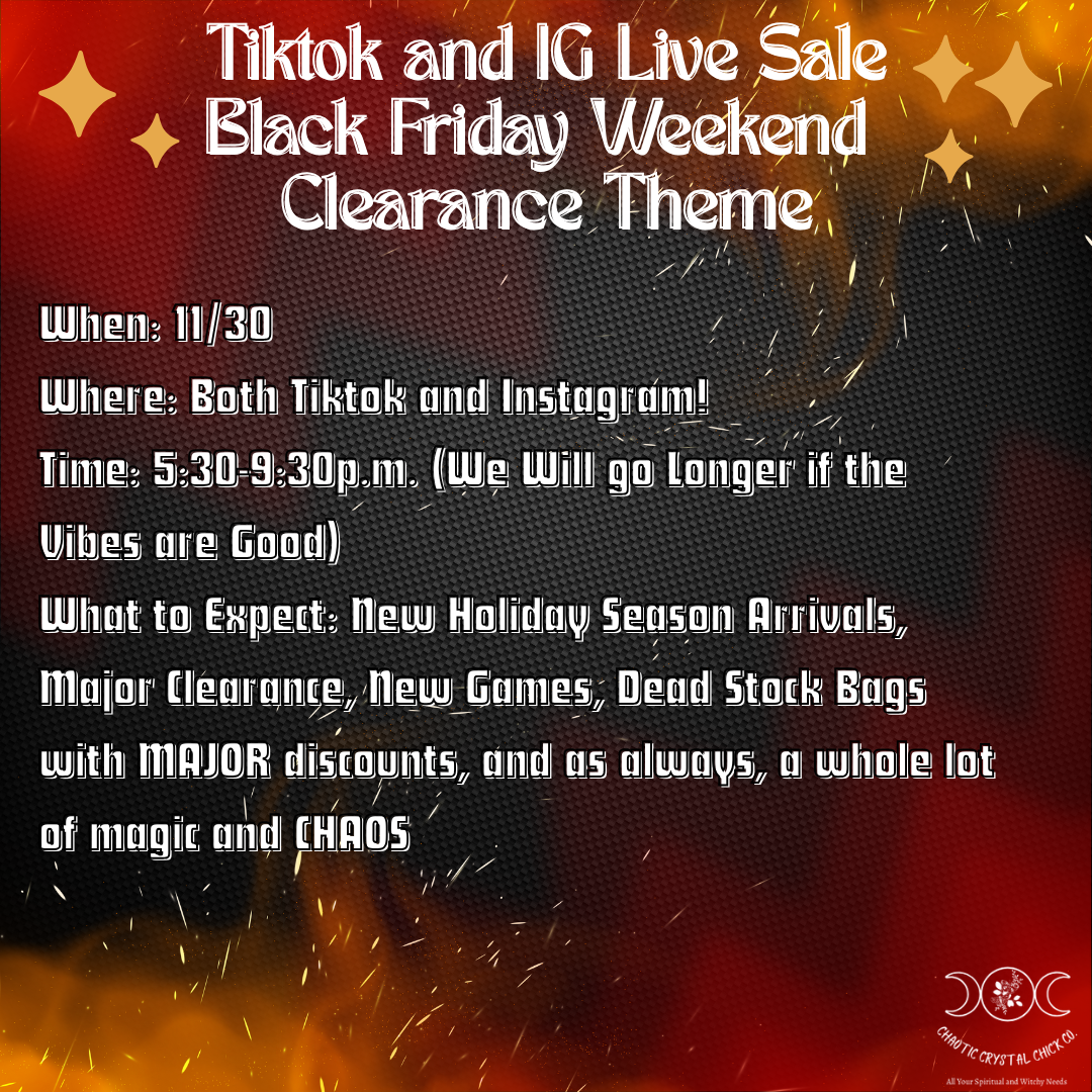 Dead Stock Mystery Bag 11/30 Tiktok and Instagram Live Sale Game