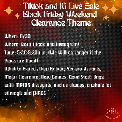 Dead Stock Mystery Bag 11/30 Tiktok and Instagram Live Sale Game