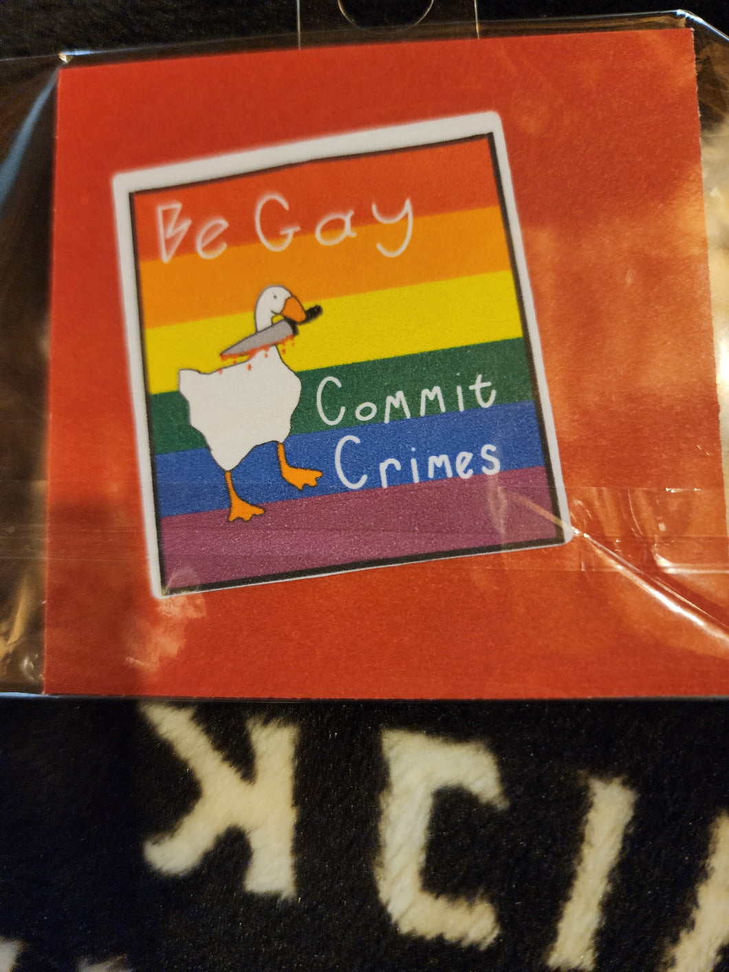 Be Gay Commit Crime Sticker