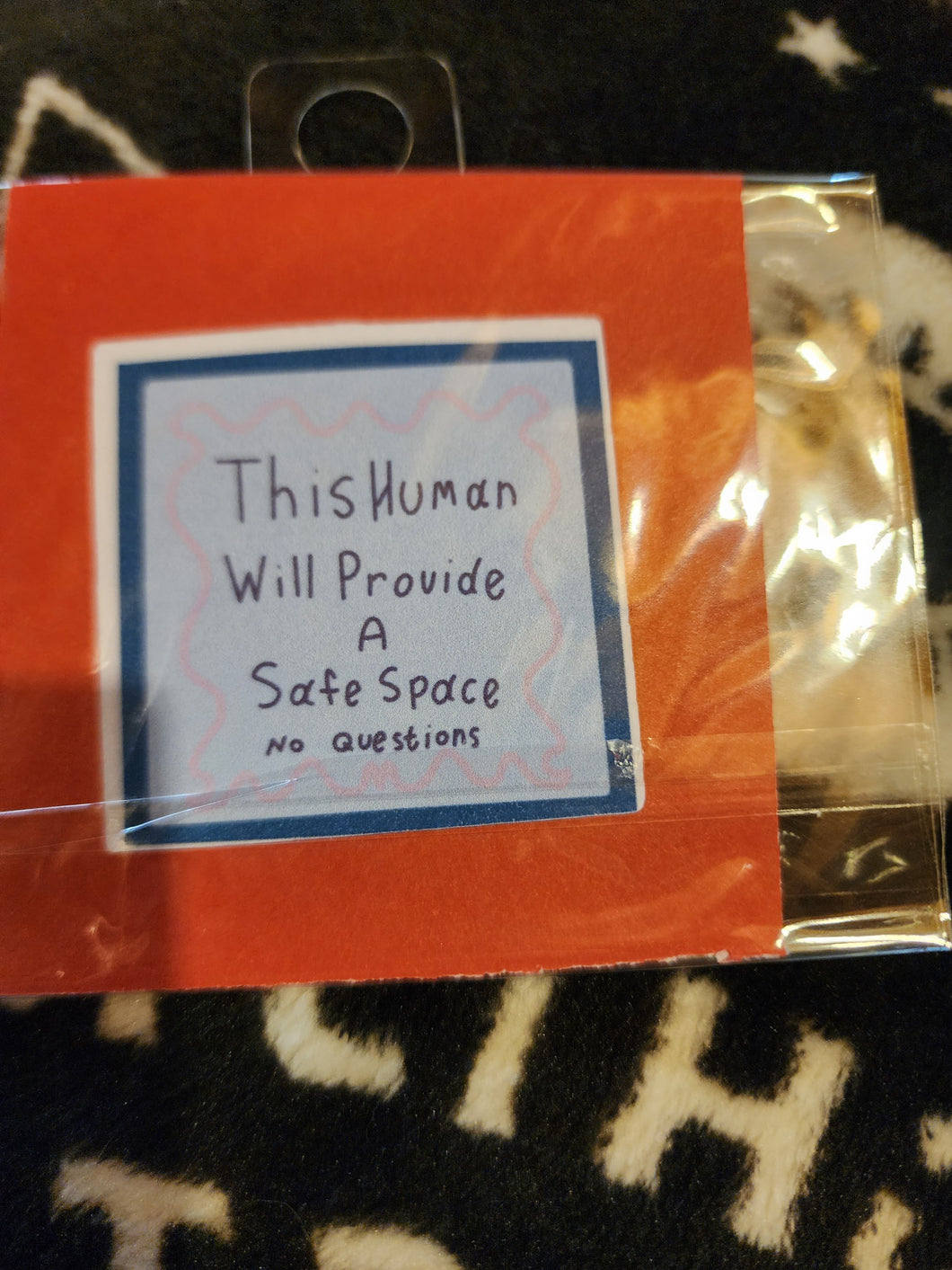 This Human Will Provide A Safe Space Stickers