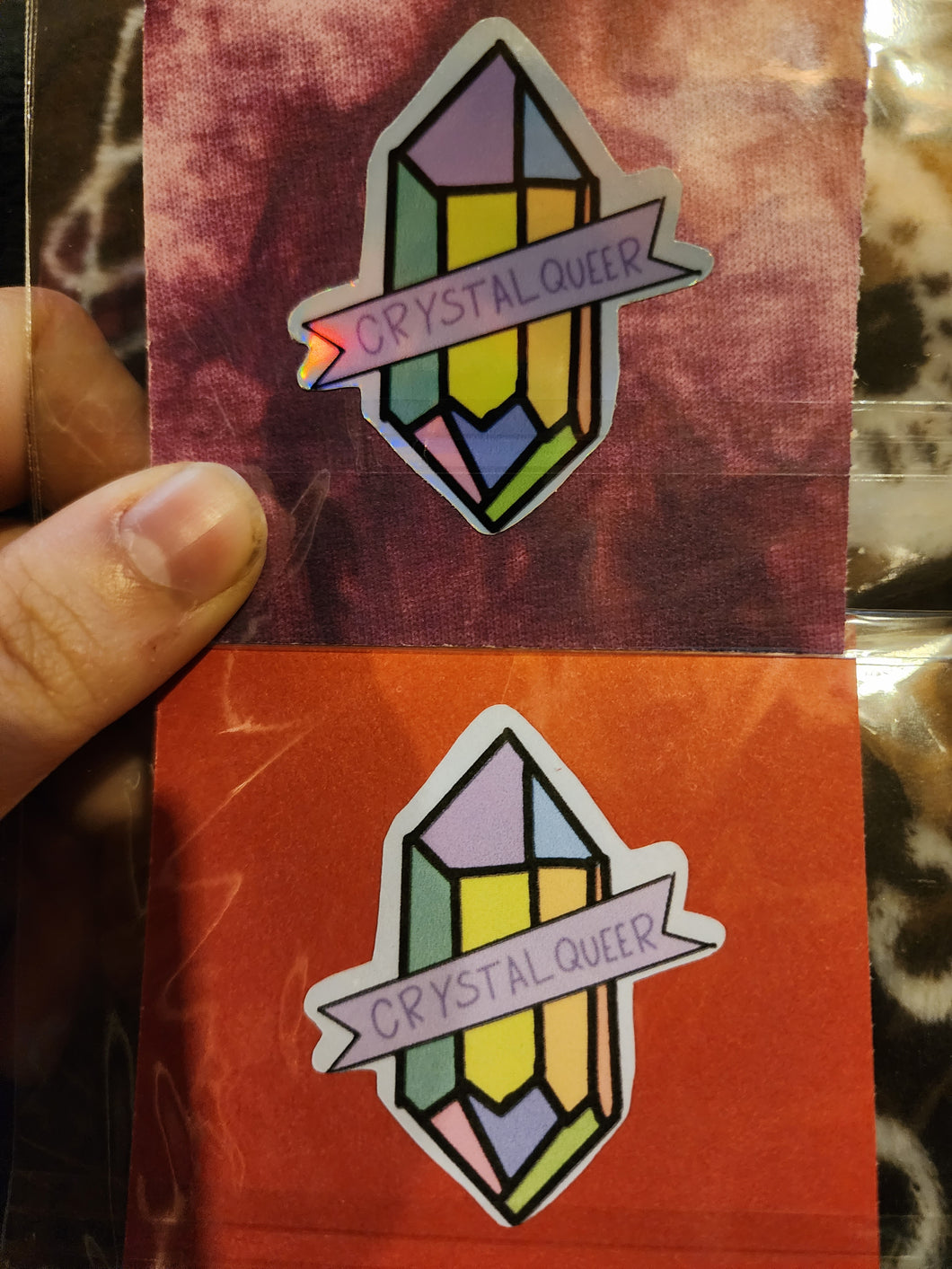 Crystal Queer Stickers