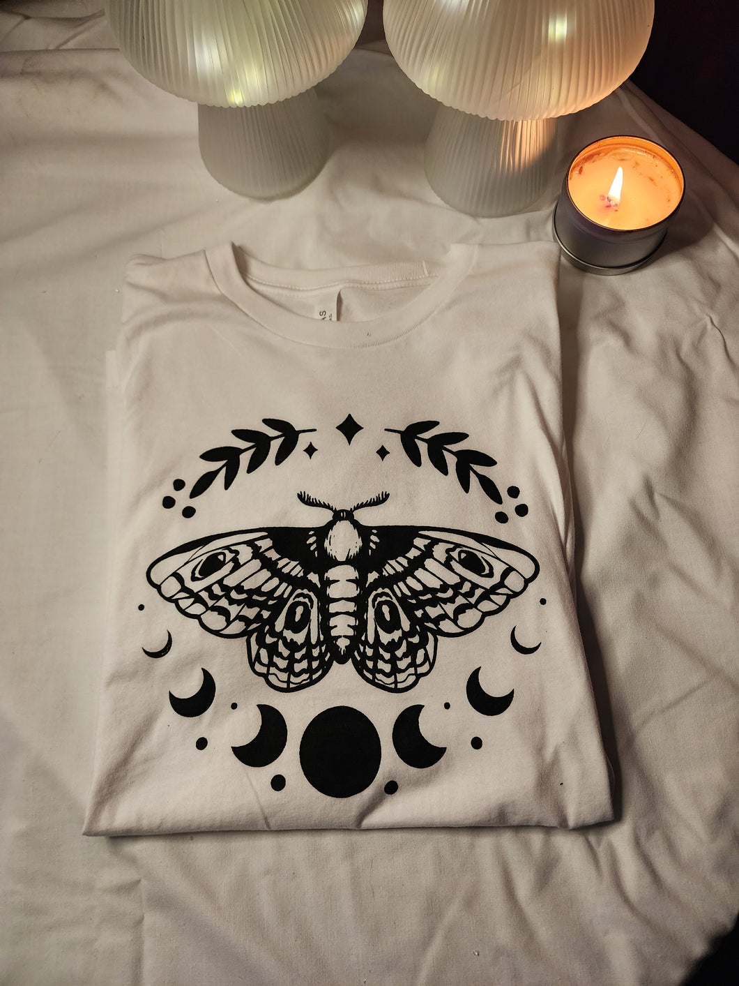 Moth With Moon Phases Tshirt