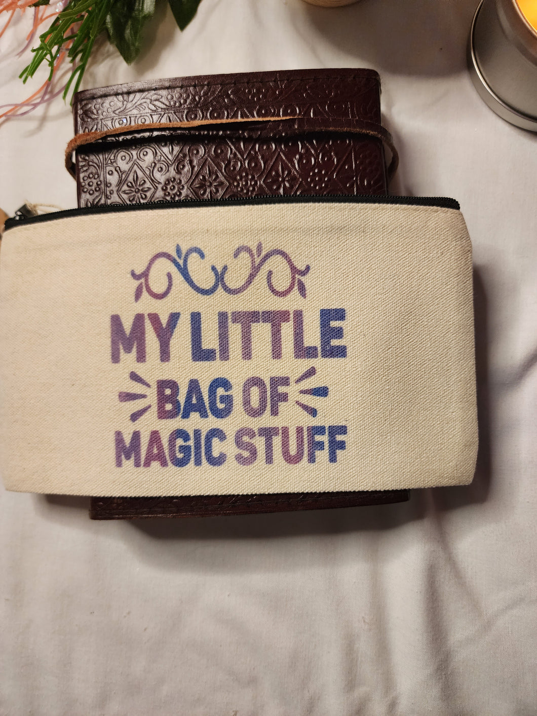 My Little Bag of Magic Stuff Canvas Pouch