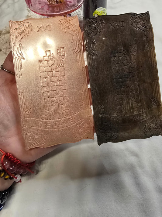 Resin Tarot Card Altar Decor The Tower