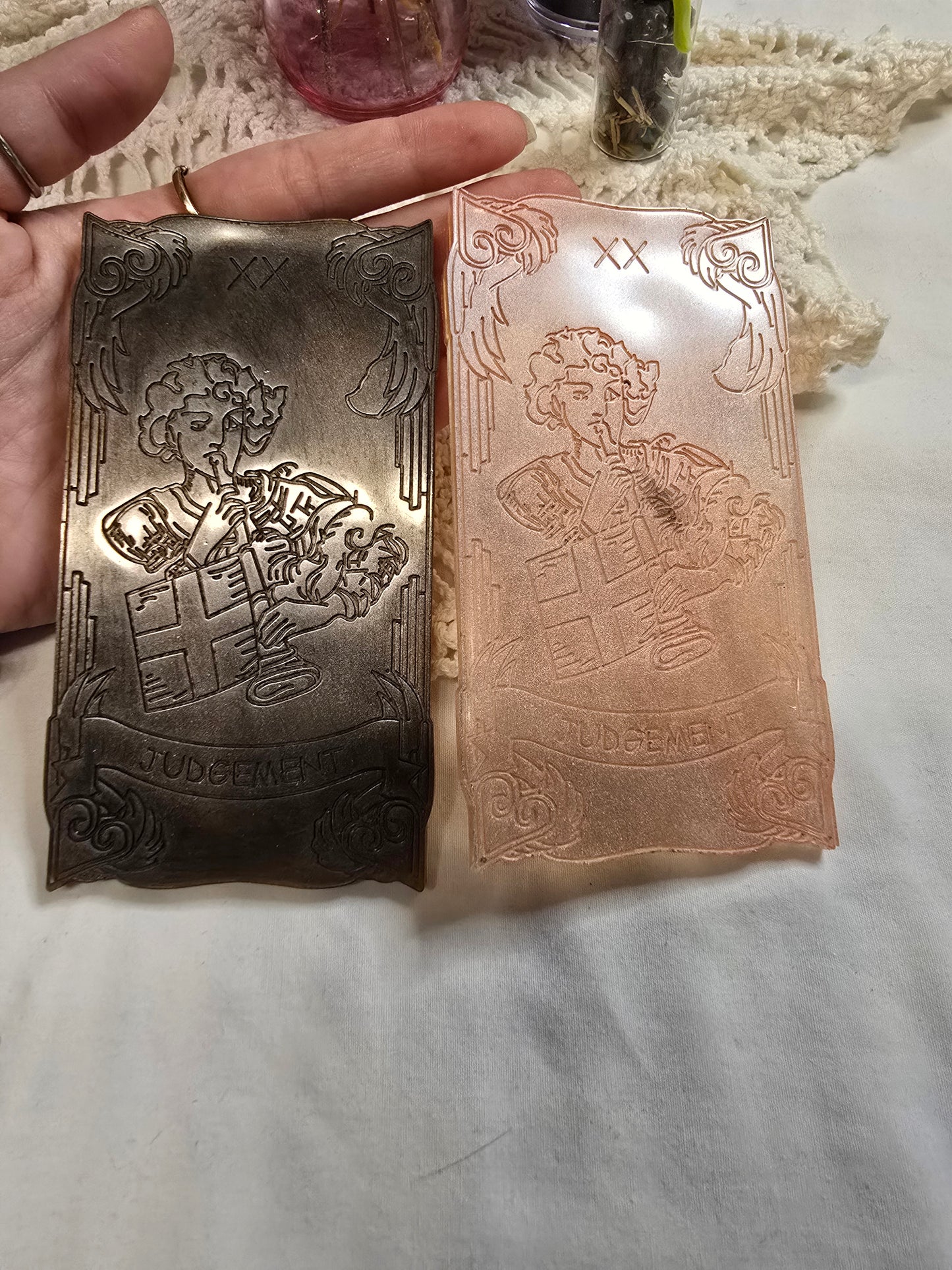 Resin Tarot Card Altar Decor Judgement
