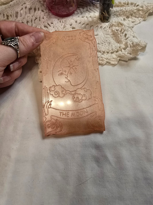 Resin Tarot Card Altar Decor The Moon