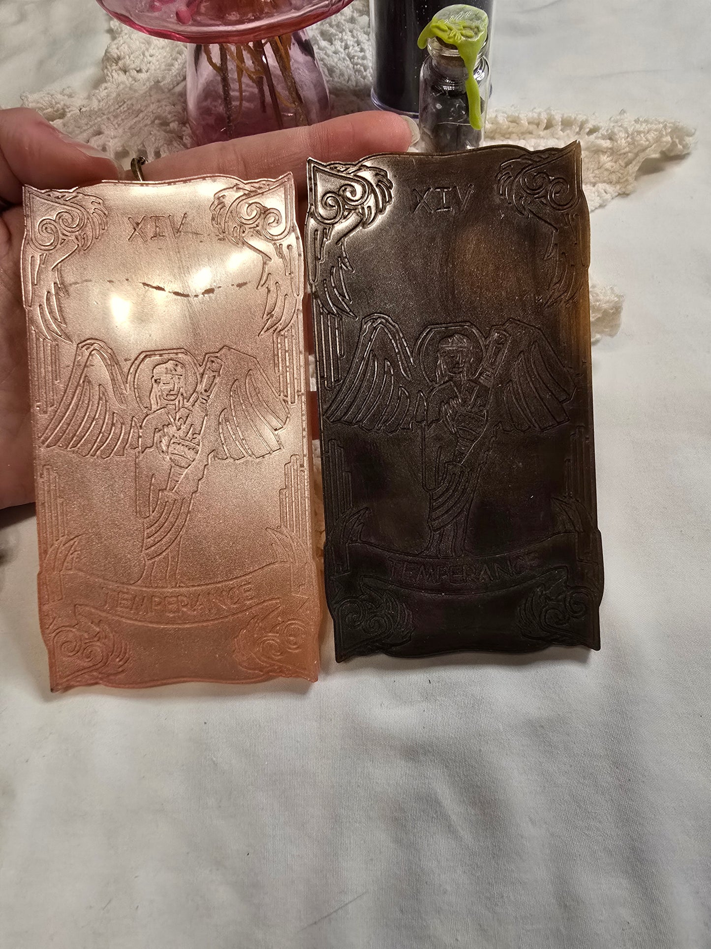 Resin Tarot Card Altar Decor Temperance