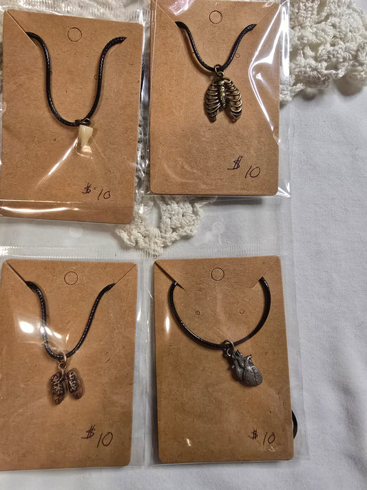 Body Part Charm Necklaces