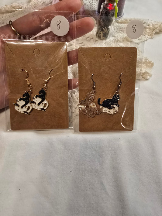 Cat Charm Earrings