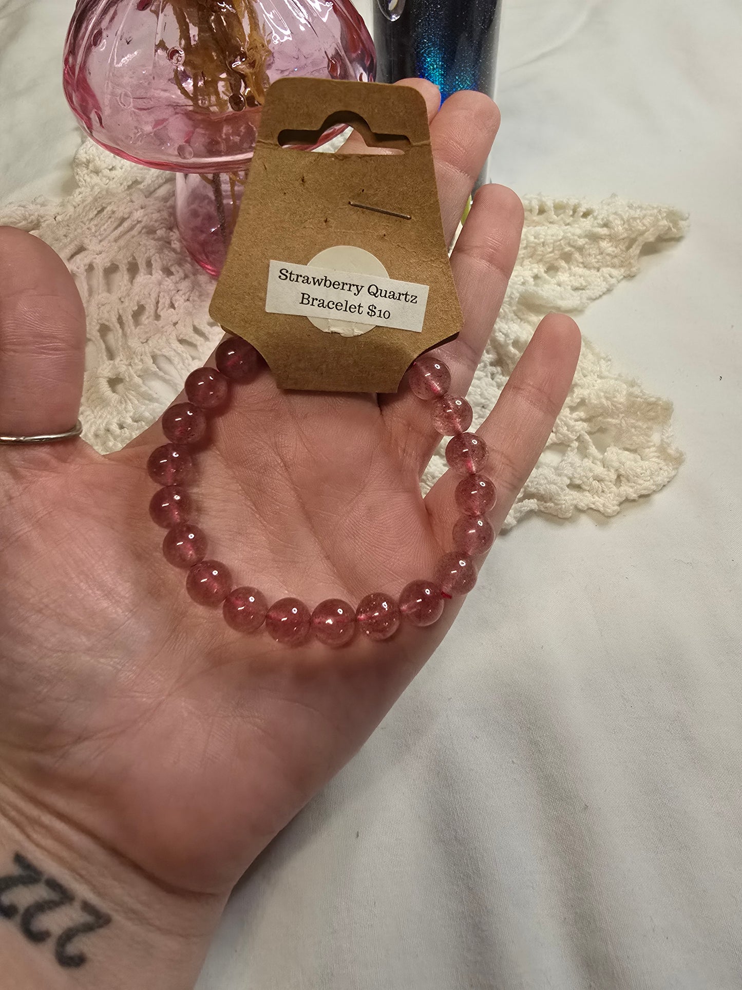Strawberry Quartz Bracelet