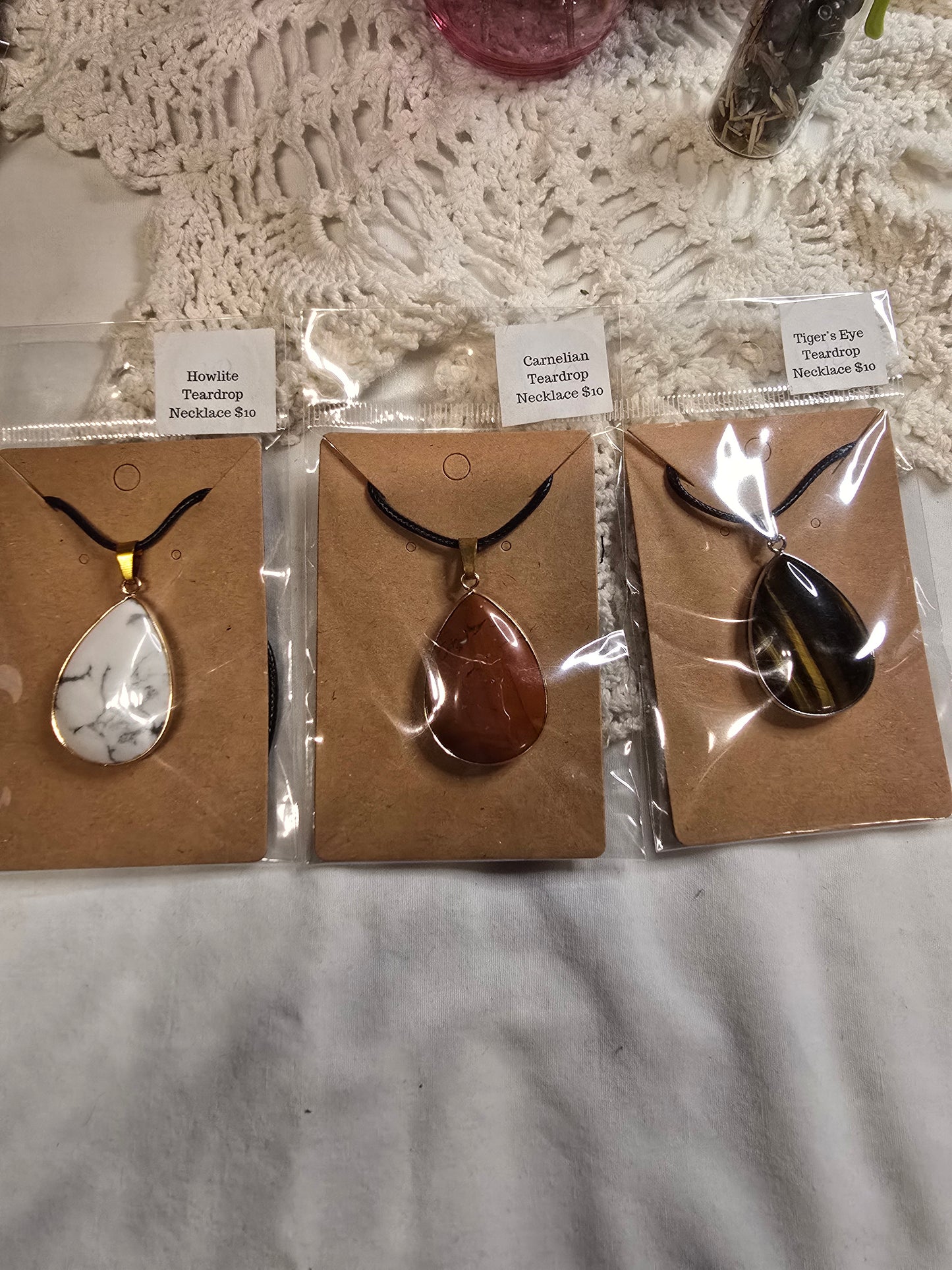 Crystal Teardrop Necklace