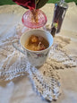 Pink Floral Tea Cup Fruit Farm