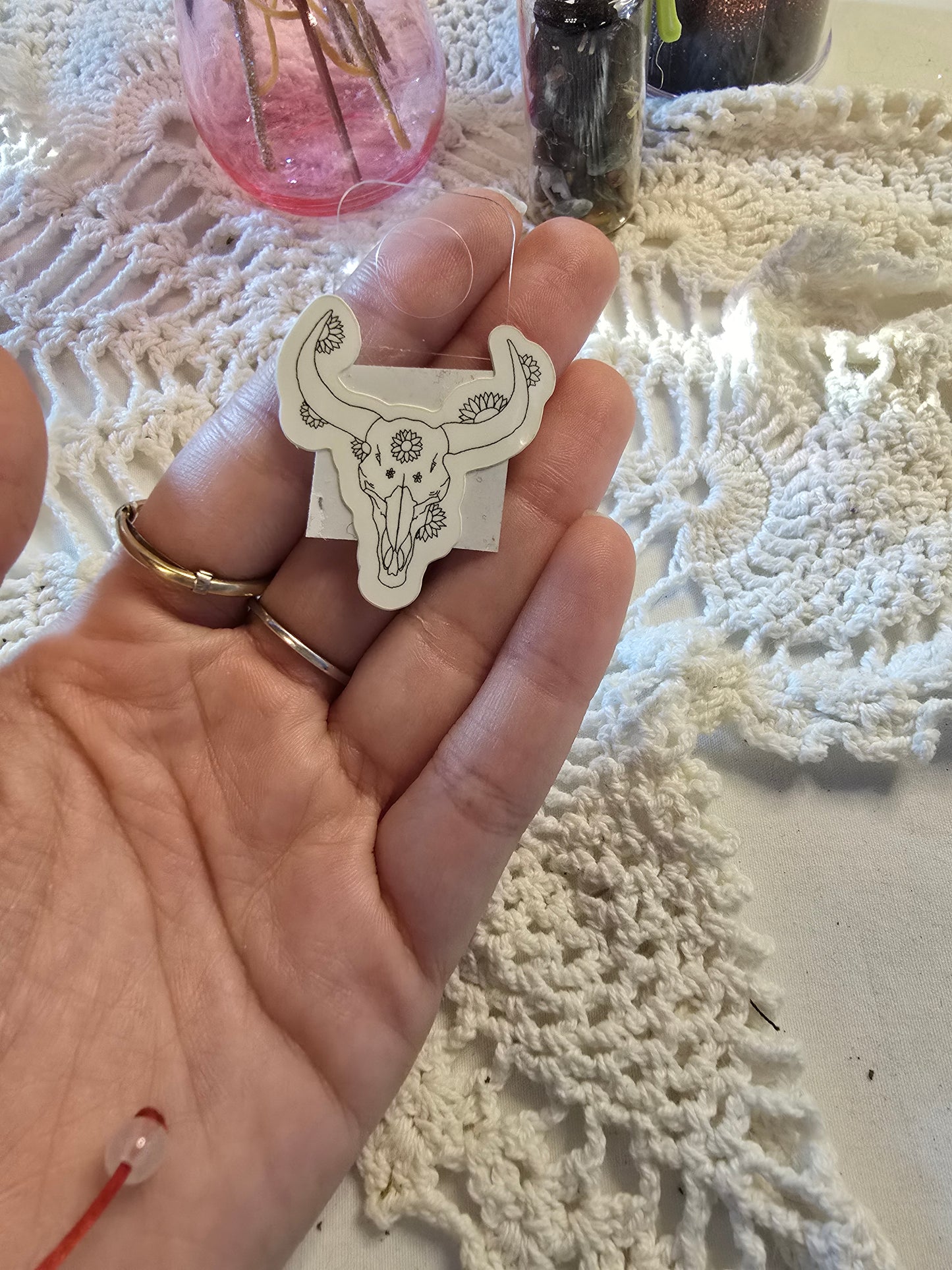 Cow Skull Sticker