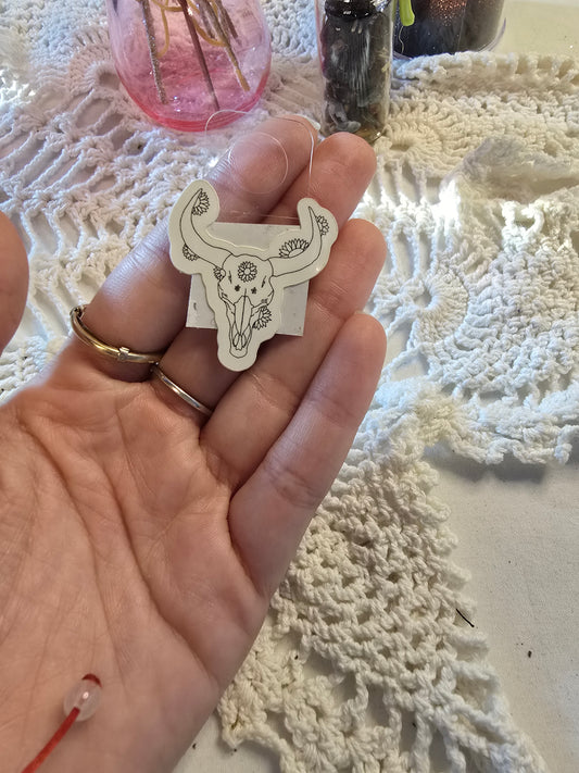 Cow Skull Sticker