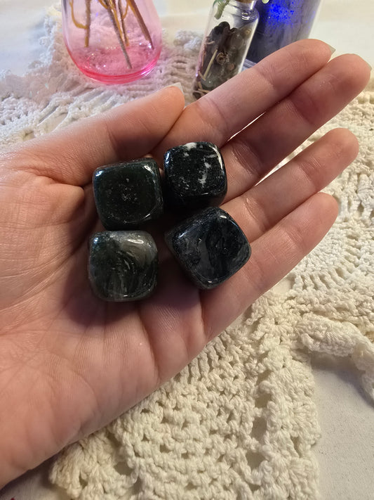Moss Agate Mini Cubes