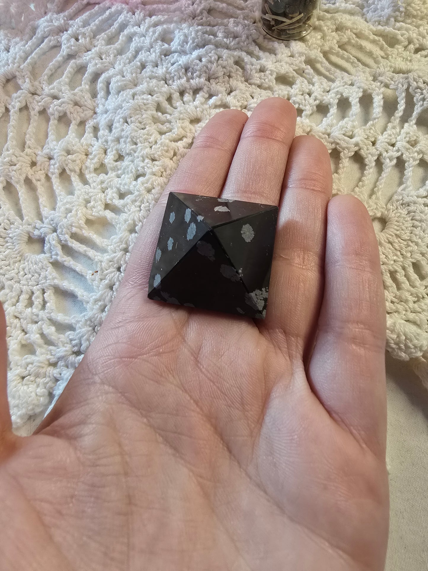 Snowflake Obsidian Pyramids
