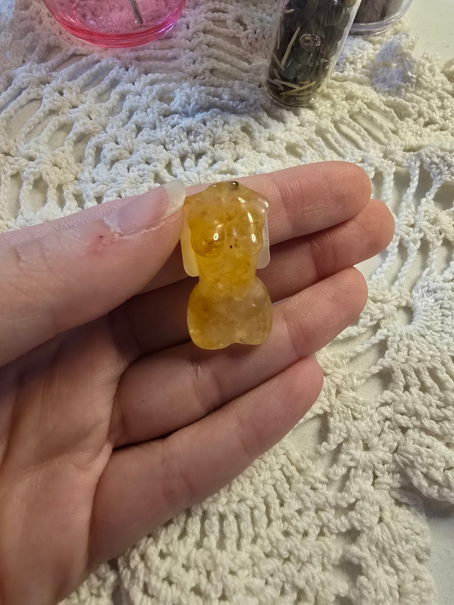 Golden Healer Quartz Mini Goddess Body