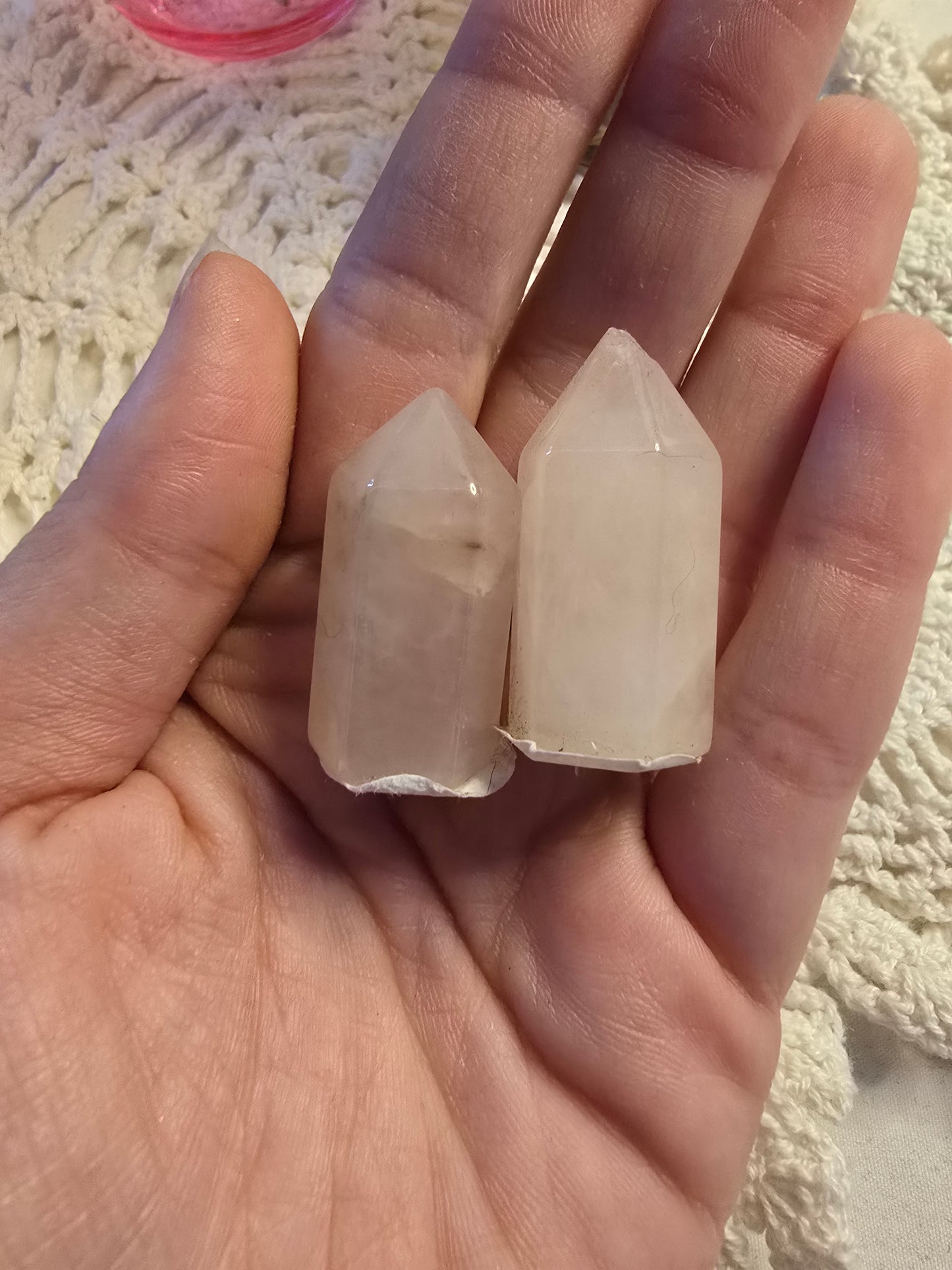 Rose Quartz Mini Towers