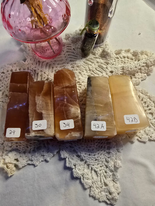 Honey Calcite Towers