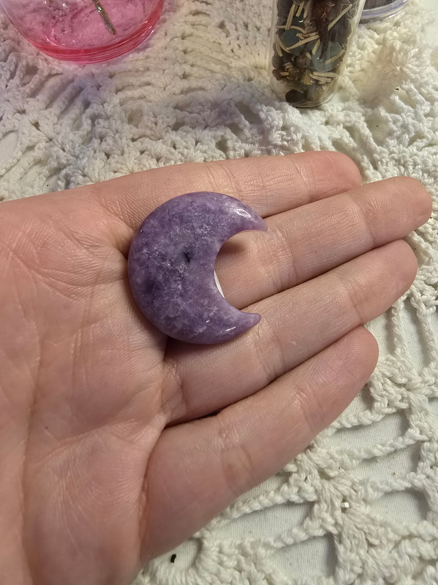 Lepidolite Moons