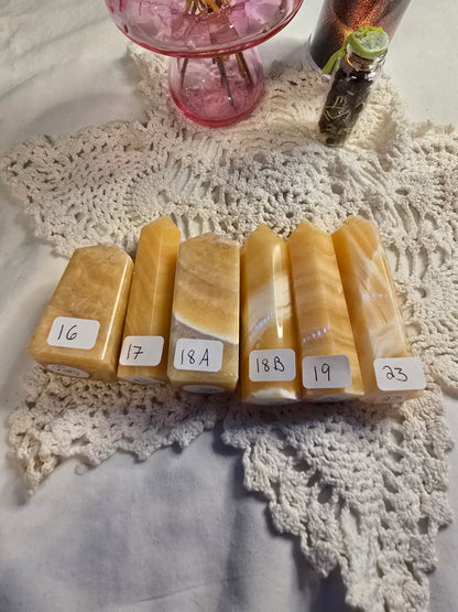 Orange Calcite Towers